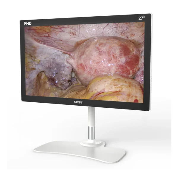 Camjoy CF1 27-inch black FHD surgical monitor perspective view